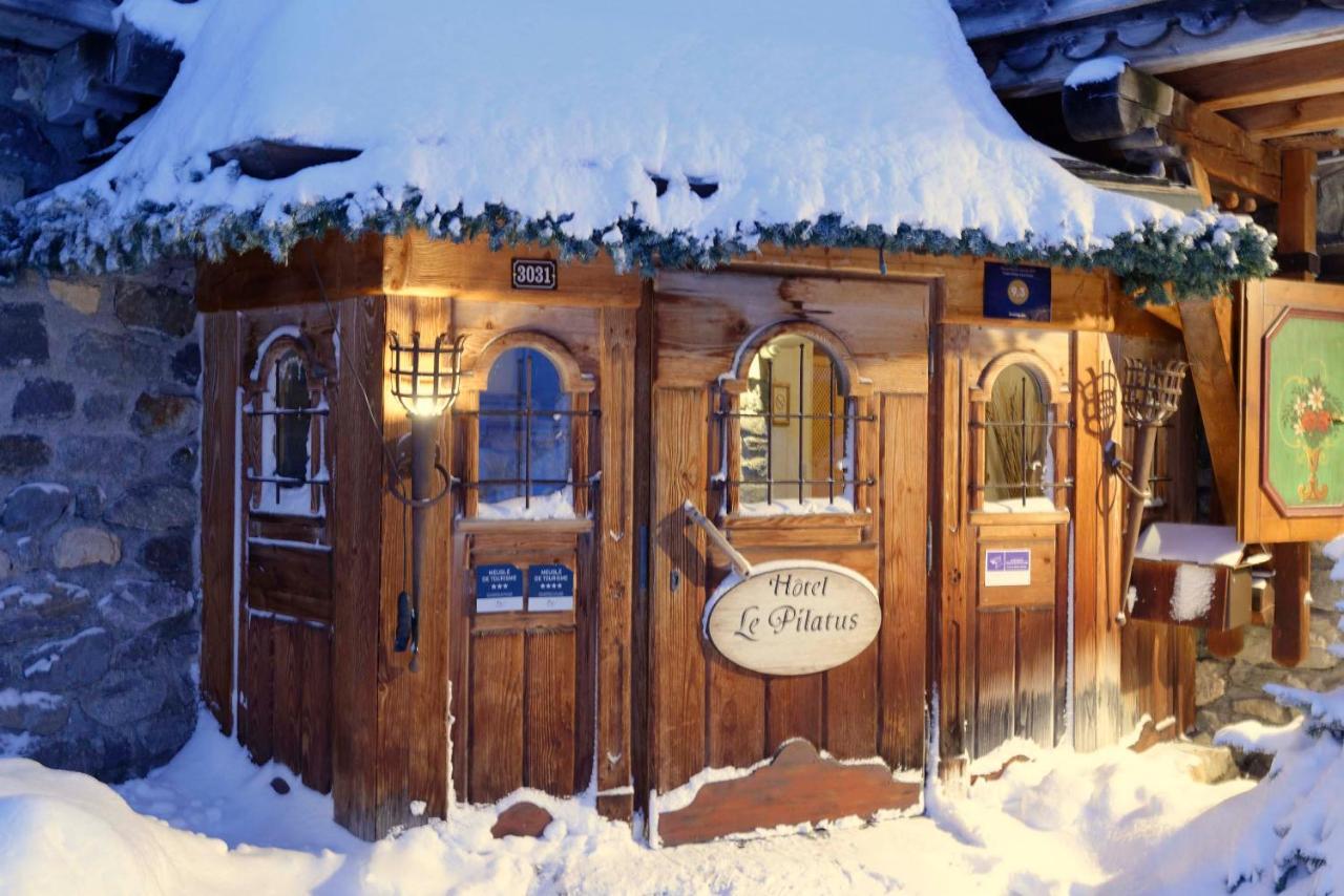 Hotel 3 Etoiles -Restaurant Le Pilatus Куршевель Экстерьер фото